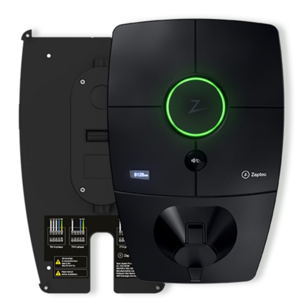 Zaptec PRO ME, 22kW, RFID, SIM, WLAN mit Rückplatte
